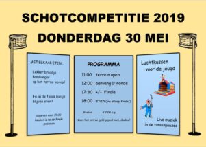 Schotcompetitie 2019, ook dit jaar voor de jongste jeugd