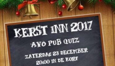 Kerst Inn: AVO Pub Quiz, we zitten vol. Opgave niet meer mogelijk